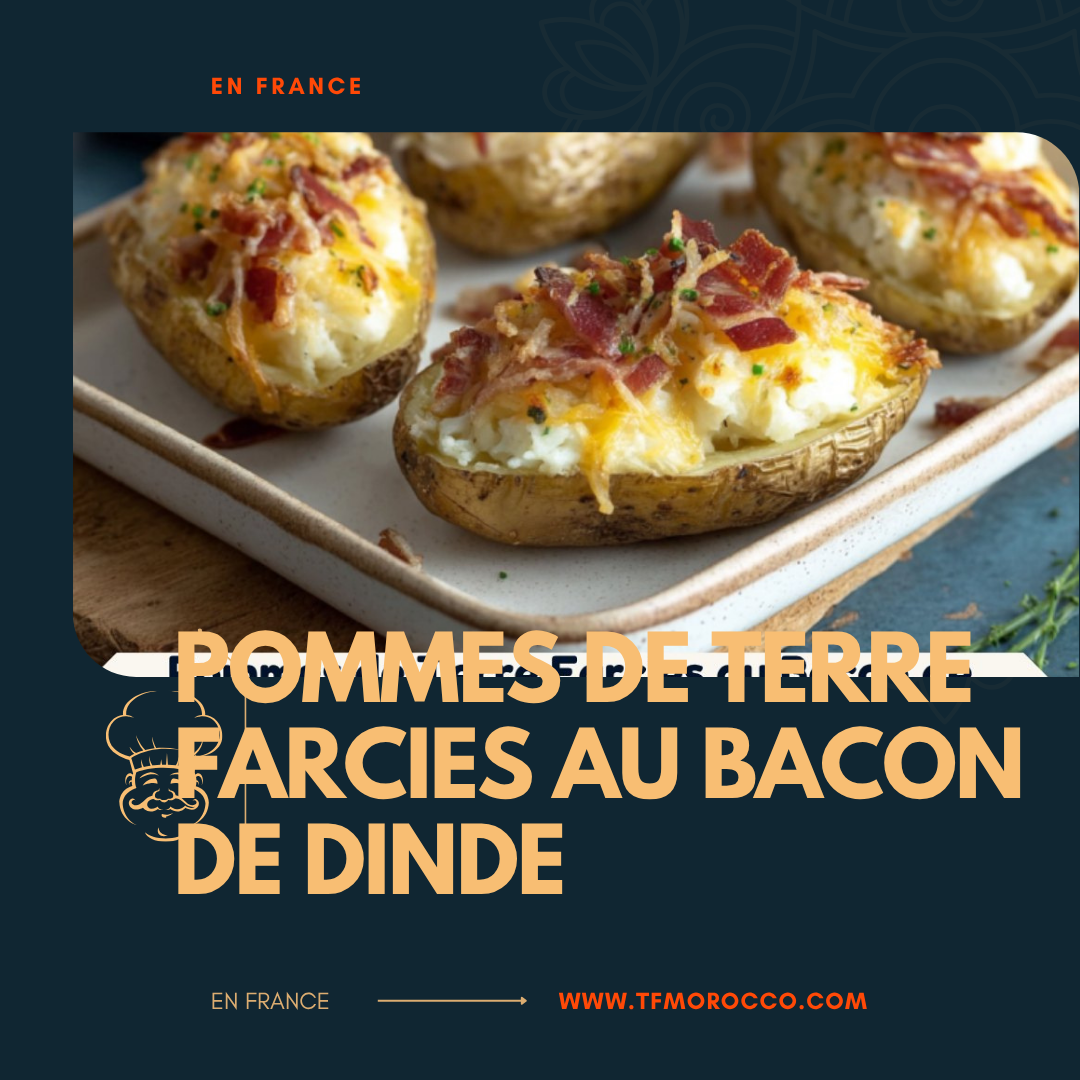 Pommes de Terre Farcies au Bacon de Dinde