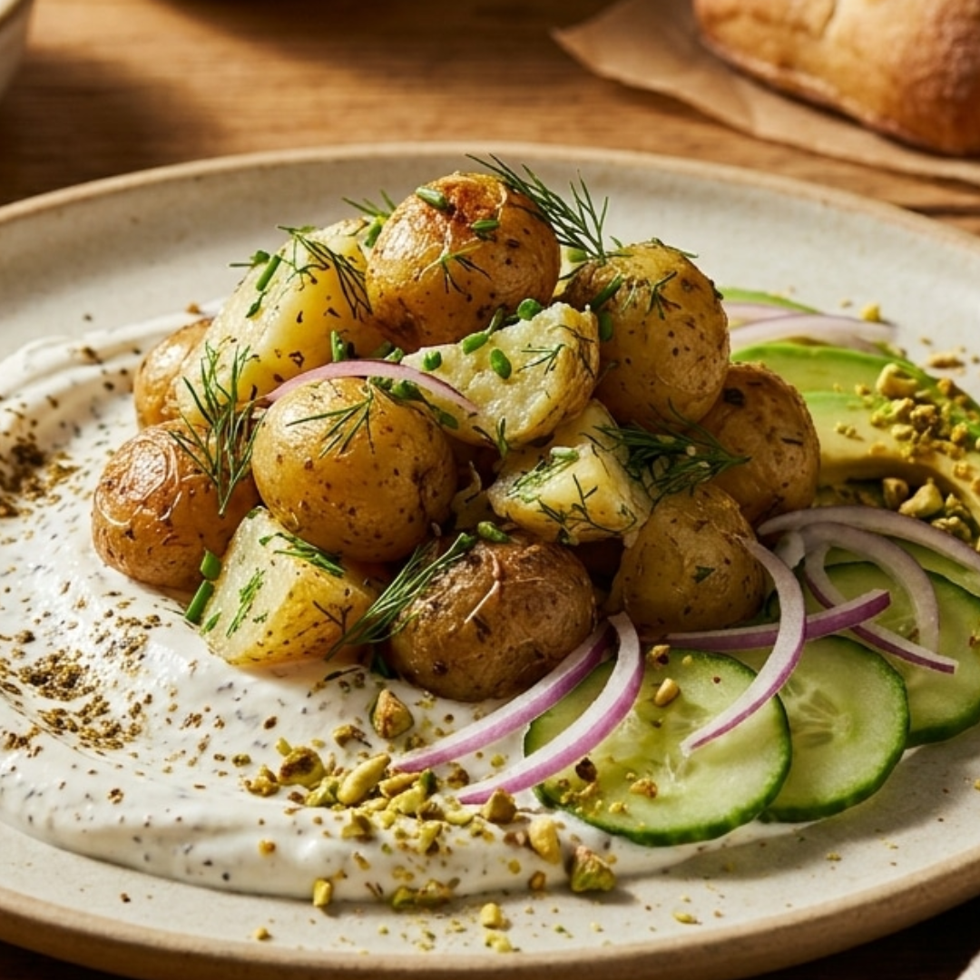Salade de Pommes de Terre au Yaourt Grec et Zaatar